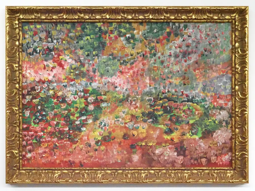 Impressionist/Abstract Style Landscape/Garden. Oil on Board. Image 1++