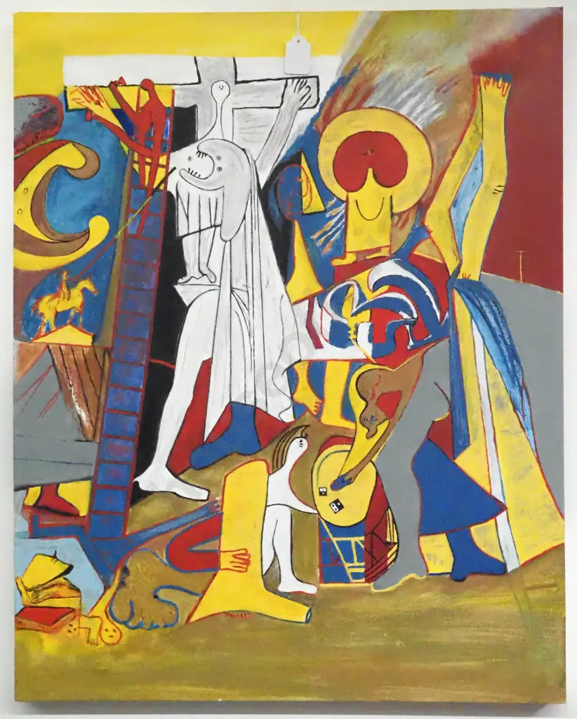 Surrealist Scene. Oil on Canvas. Image 1++