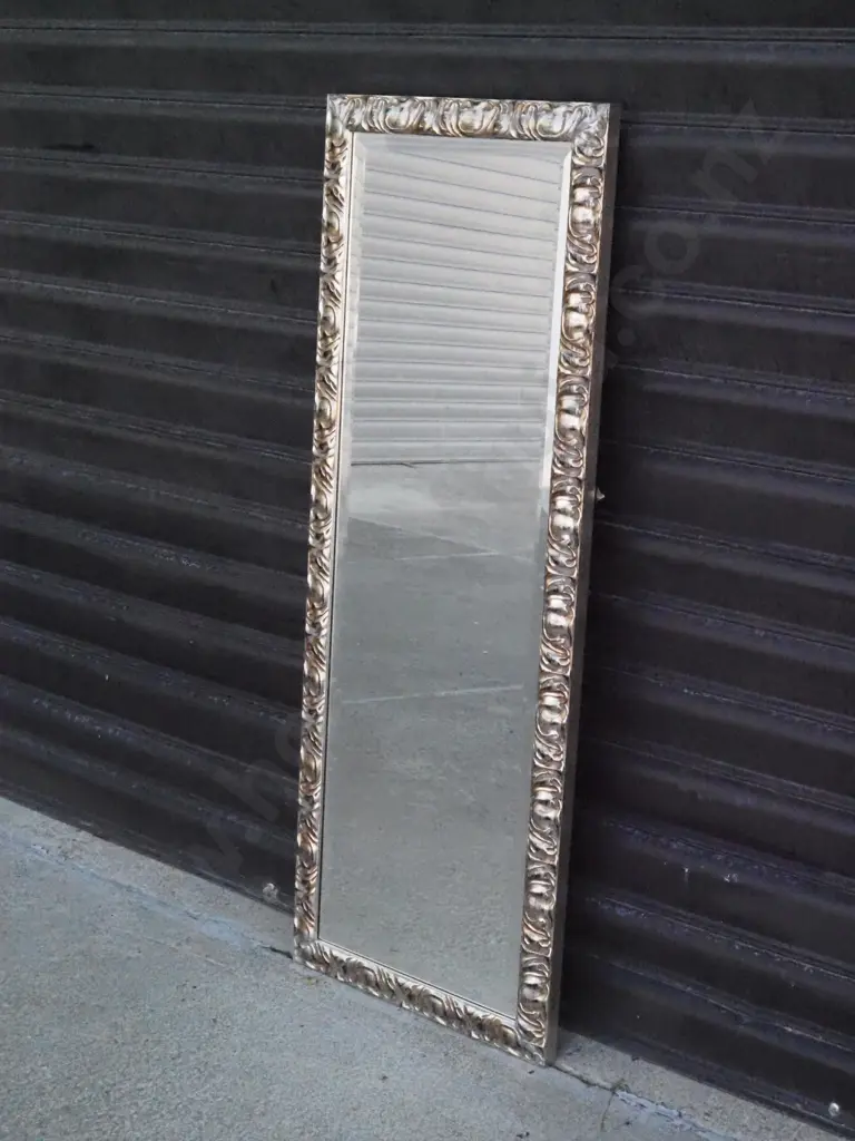 Ornate Silver Framed Mirror Image 1++