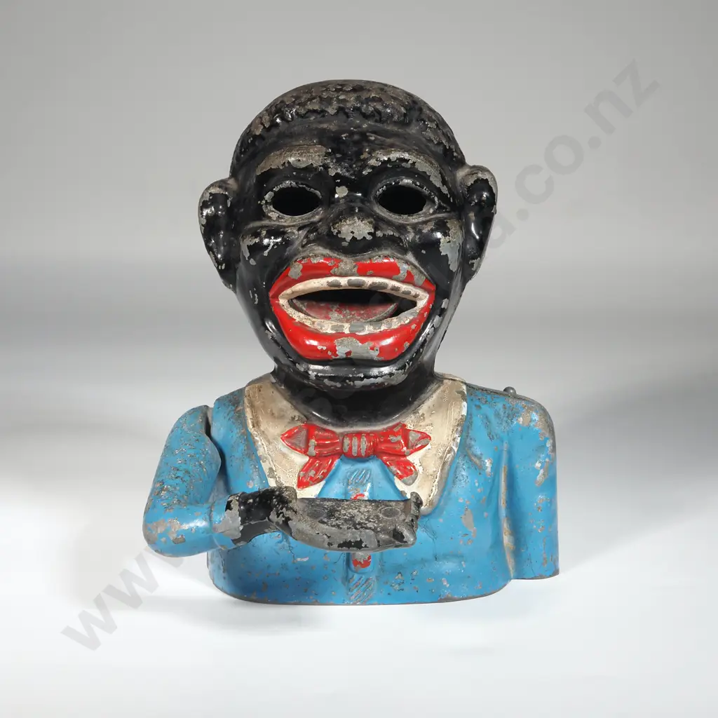 Vintage Cast Iron Figural Money Box or Mechanical Bank Image 1++