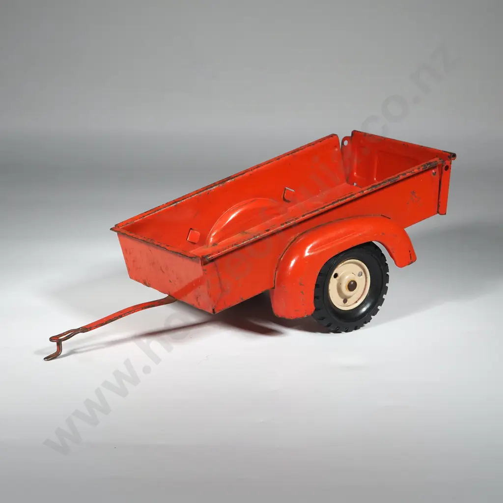 1960s Red Tru-Scale Pickup Truck Trailer Image 1++