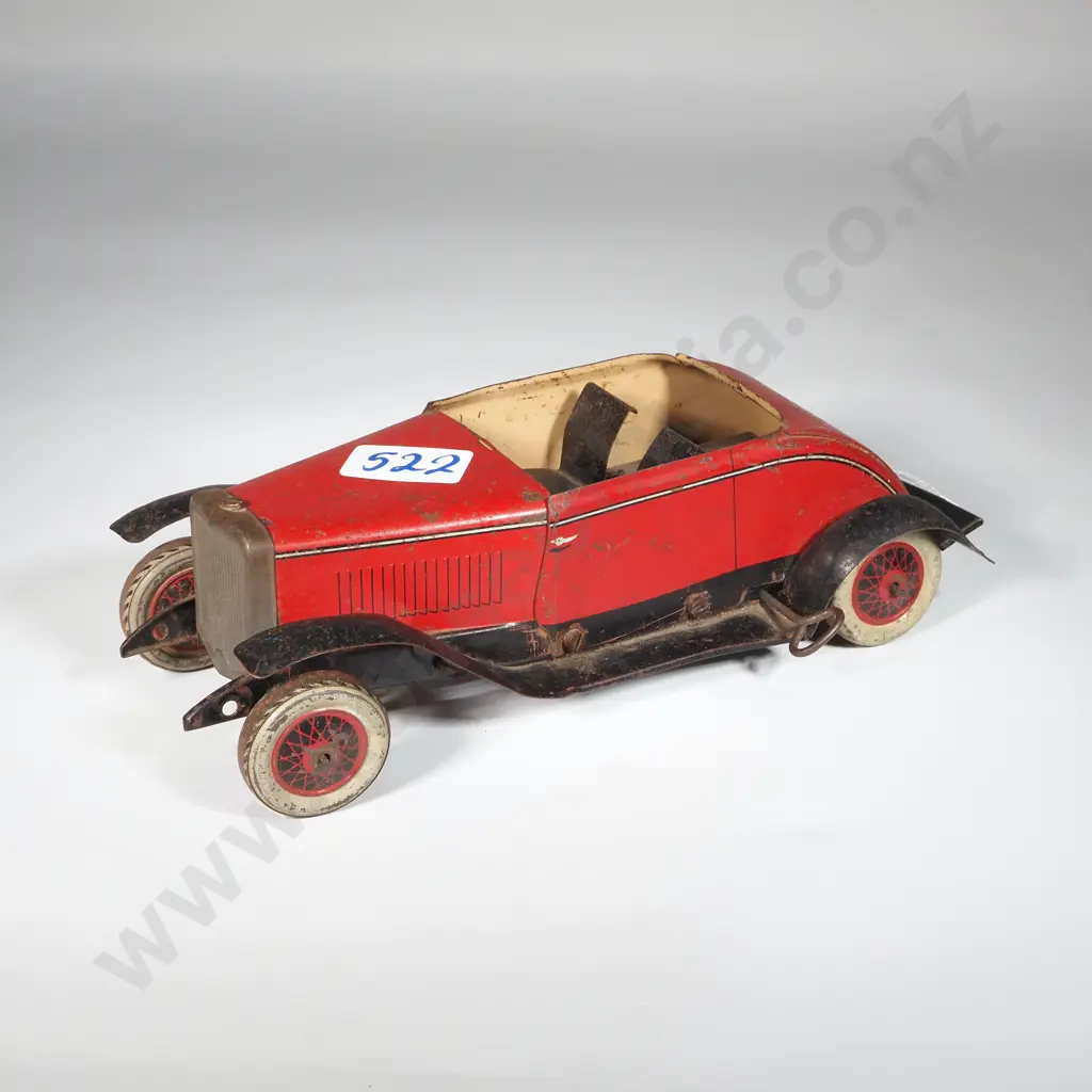 Very Rare 1930's Burnett Windup Roadster. Image 1++