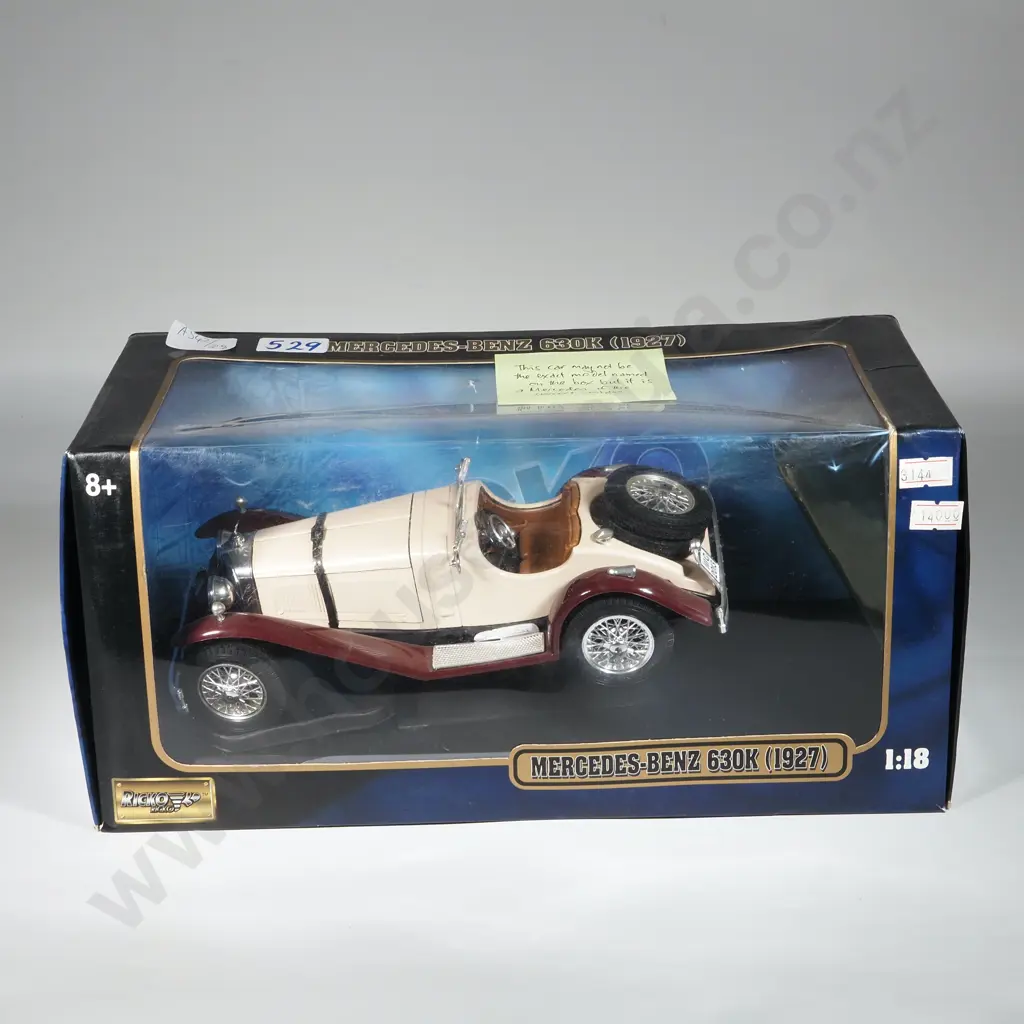 Boxed 1927 Mercedes- Benz SSK, 1:18. A/F. Image 1++