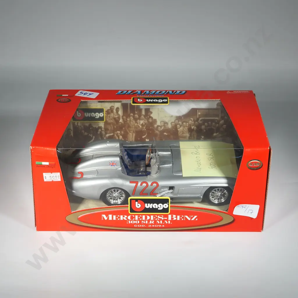 Boxed Bbuargo Diamond Collection Mercedes-Benz 300 SLR M.M. A/F. Image 1++