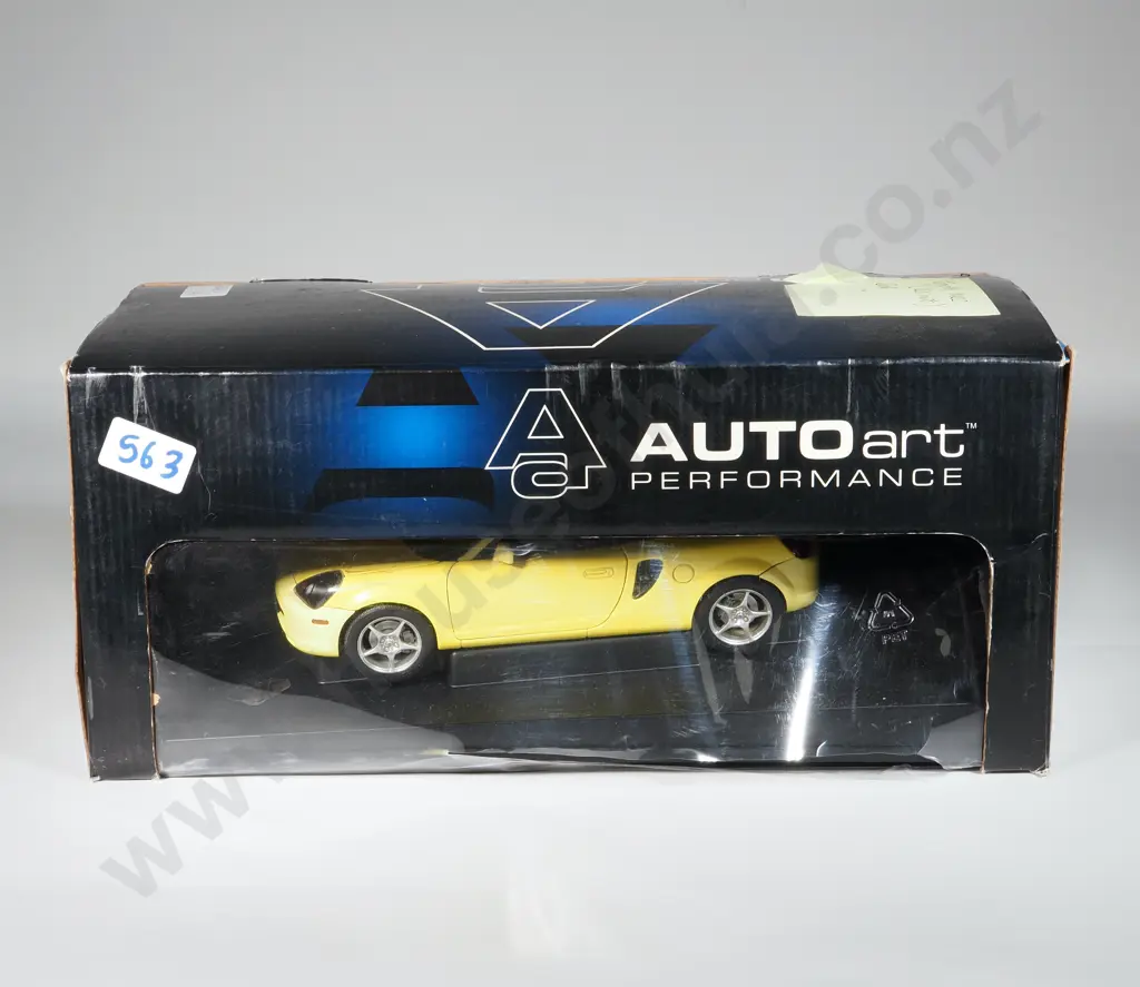 Boxed Yellow Autoart Toyota MR2 - Kermit. A/F. Image 1++