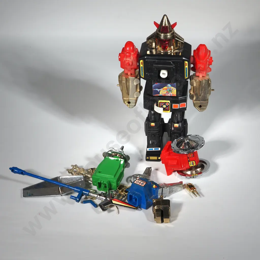 1985 Roarbotix Jetabox Voltron GoLion Bootleg Toy w Attachments. Image 1++