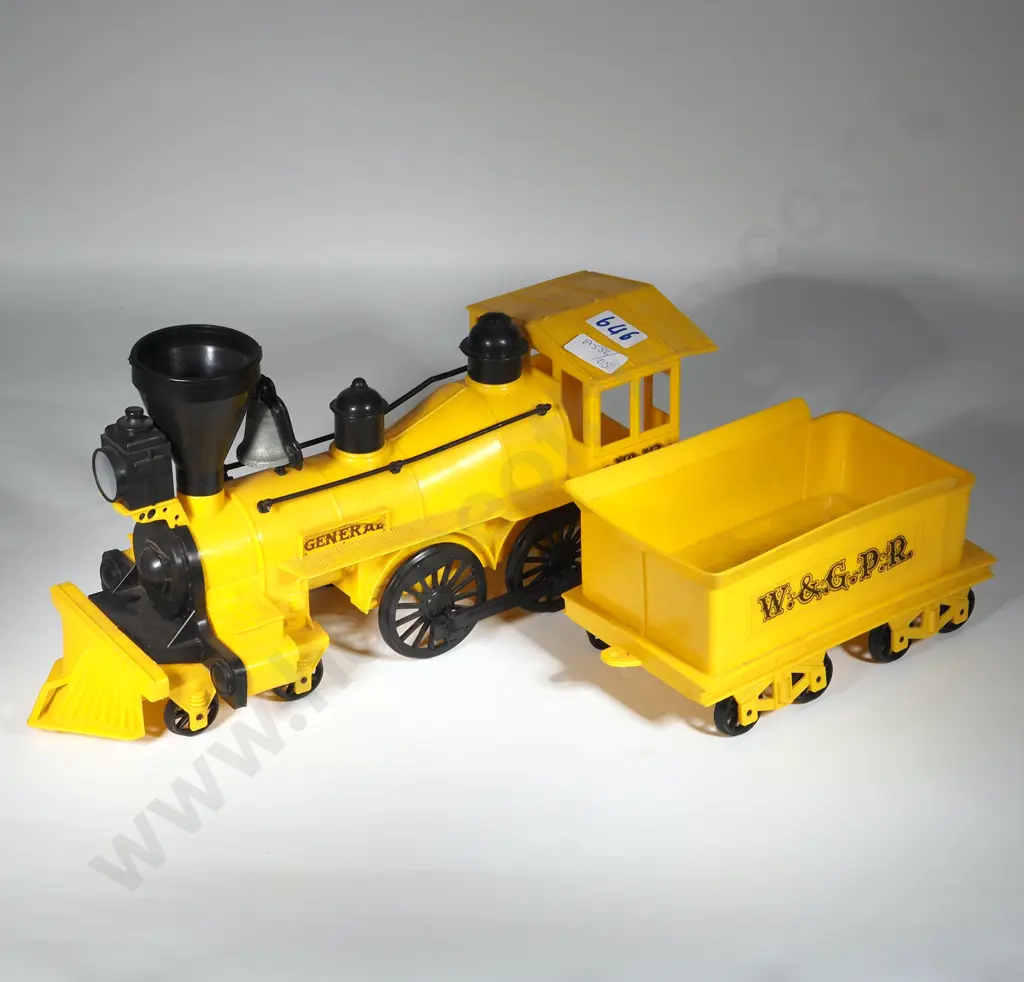 Plastic Toy Train & Wagon. Image 1++