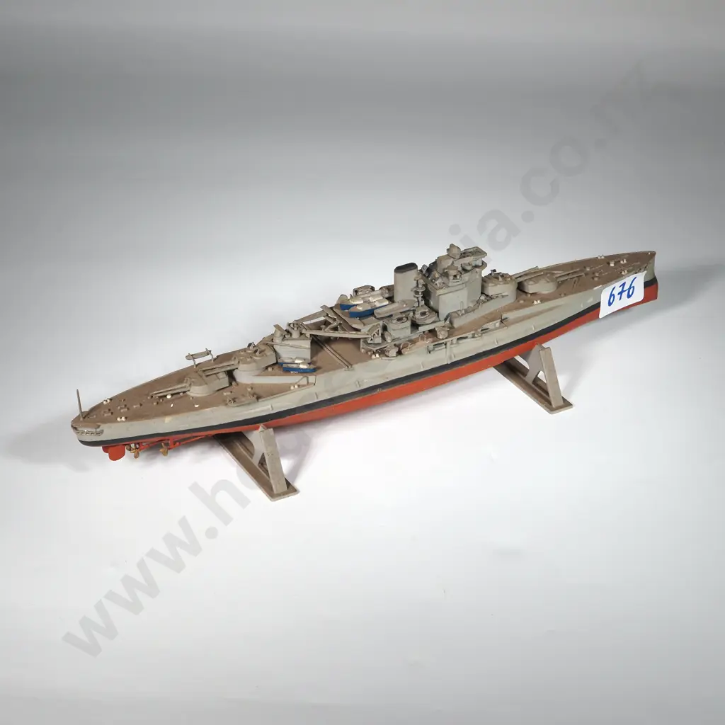 Scale Model Deadnaught HMS Warspite A/F. Image 1++