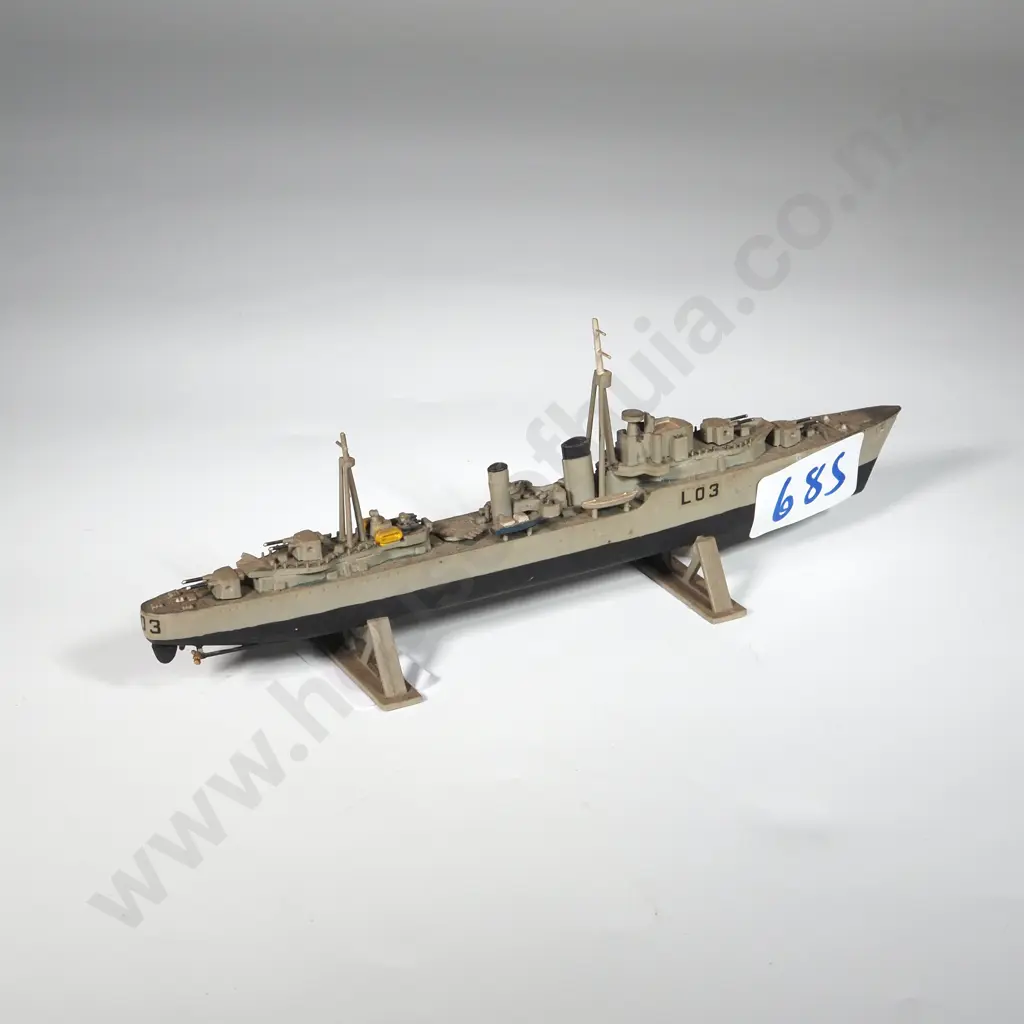 Scale Model tribal Class  Destroyer H.M.S. Cossack. A/F. Image 1++