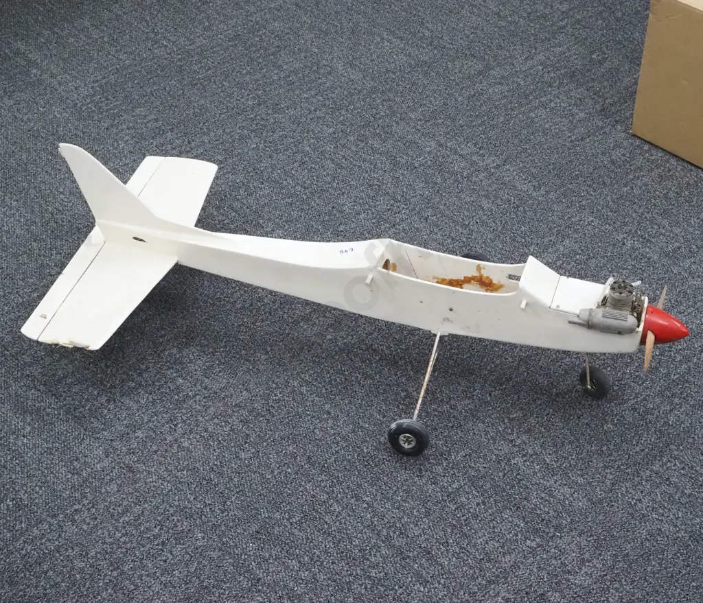 Chris Bell Model Glider Parts & Model Aircraft With Fuselage & Wings. Possibly Powered With Petrol Engine Image 1++