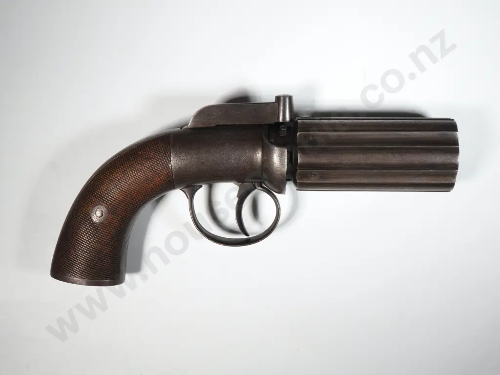 Six Barrel Pepperbox Revolver. Image 1++