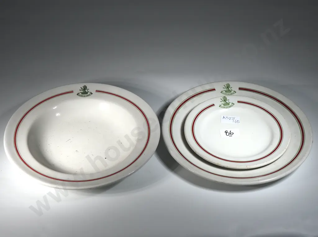 Three Wellington Regiment Plates by Grindley Hotel Ware England  Image 1++
