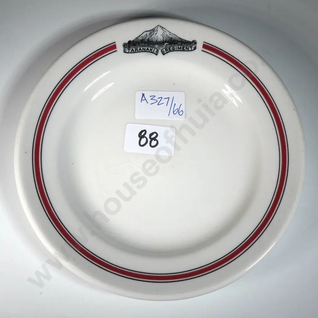 1 Taranaki Regiment Bread & Butter Plate - 1926 Dates Image 1++