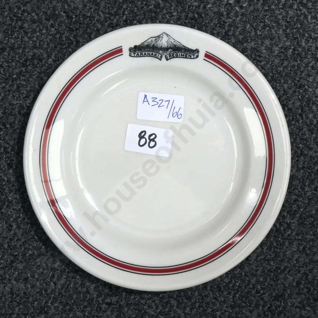 1 Taranaki Regiment Bread & Butter Plate - 1926 Dates Image 1++