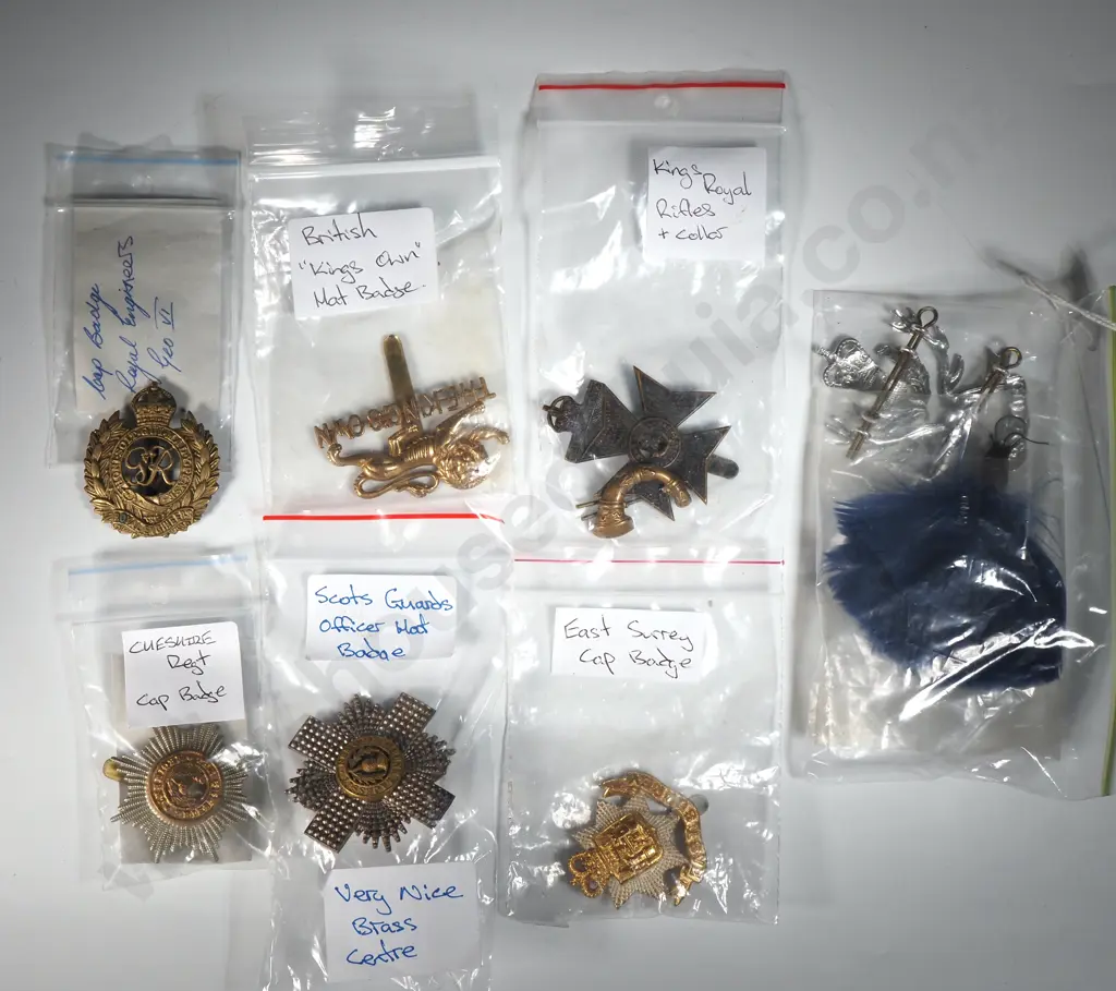 British Hat Badges x 7 Image 1++