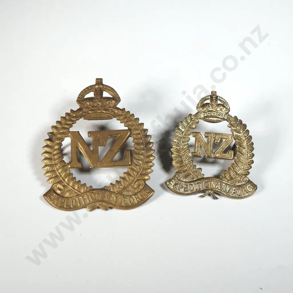 Two NZEF Cap Badges  Image 1++