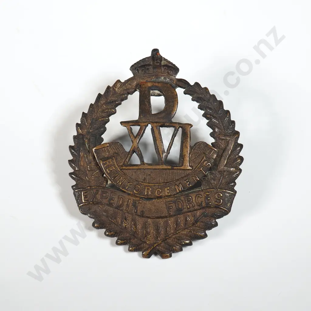 16th Reinforcements D Company Cap Badge  Image 1++