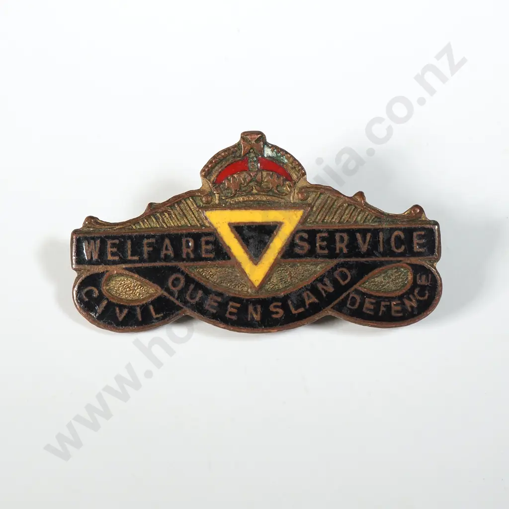 Welfare Service Queensland Defence Badge  Image 1++