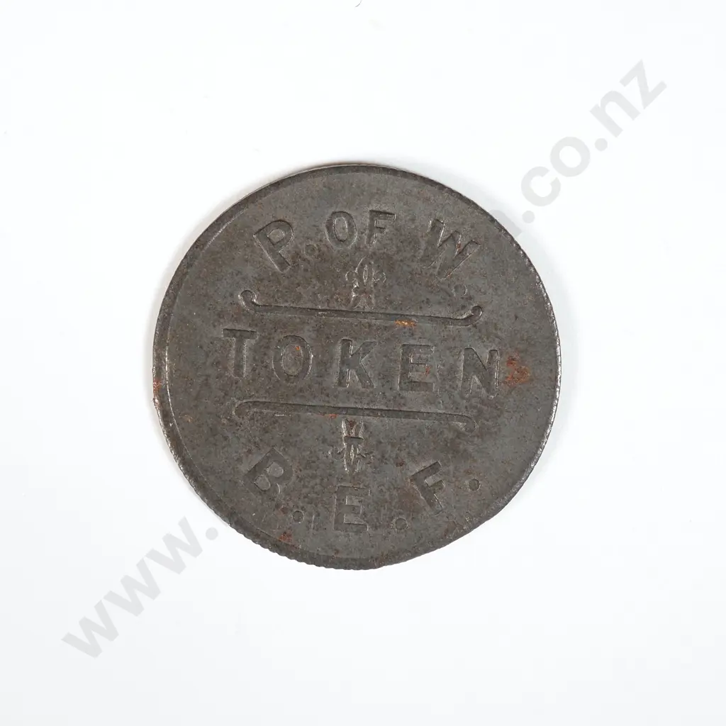 WW1 British Expeditionary Force Prisoner of War Token  Image 1++