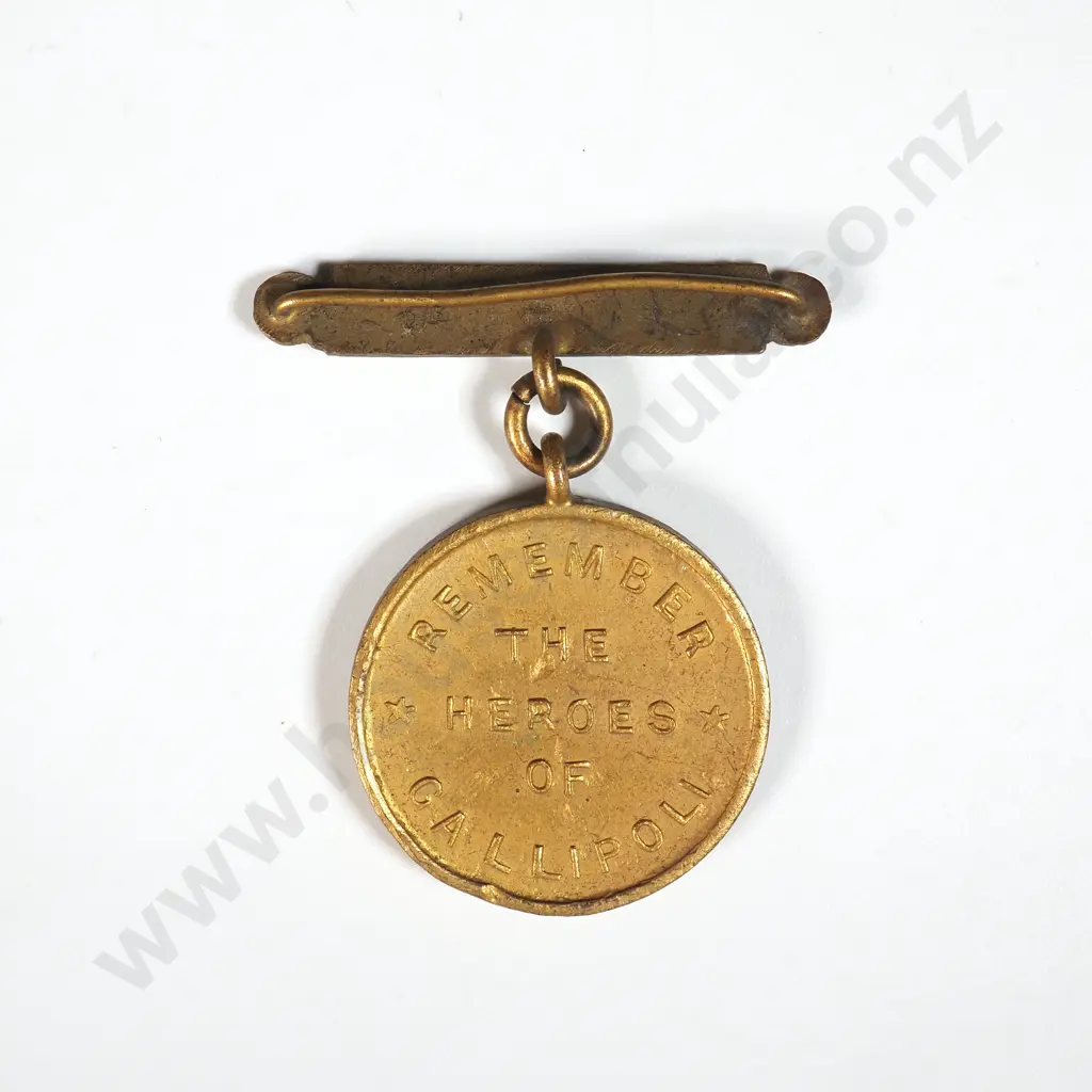Auckland War Relief Association Dardanelles Patriotic Token  Image 1++