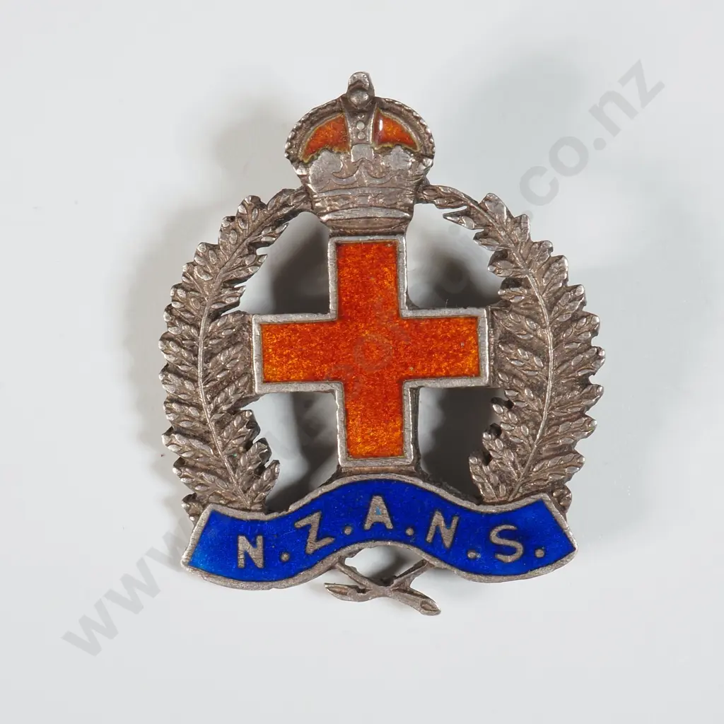 Sterling Silver NZANS Nurses Badge - Pin Missing  Image 1++