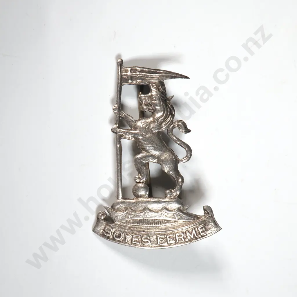 Sterling Silver NZ Rifle Brigade Sweetheart Badge Image 1++