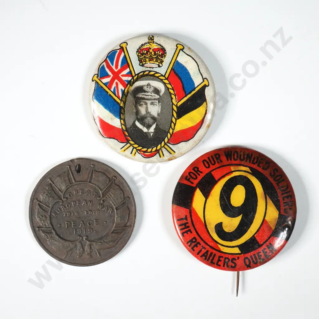 Three New Zealand Patriotic Tokens  Image 1++