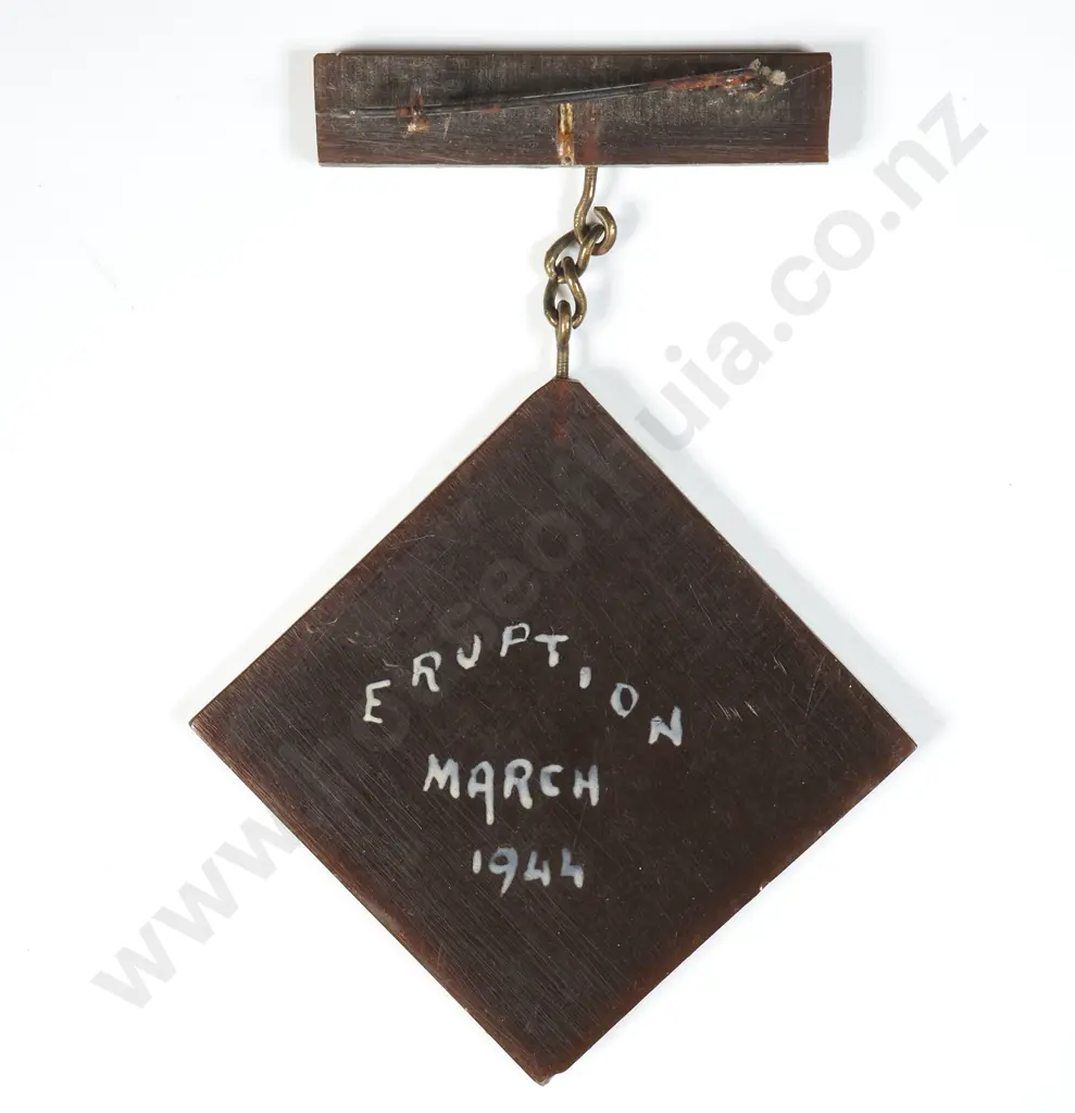 Souvenir of Naples Eruption March 1944 Image 1++