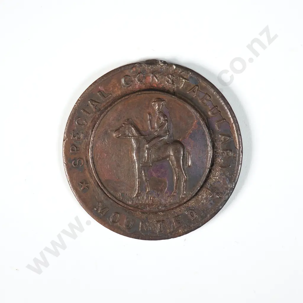 1913 Special Constabulary Mounted Medal A/F to W A Jefferies  Image 1++