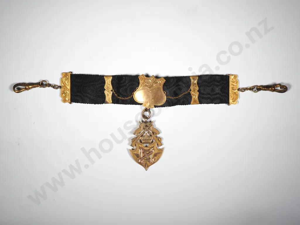 Two WW1 Return Fobs to Two Brothers - One KIA in 9ct Gold from Tahakopa  Image 1++