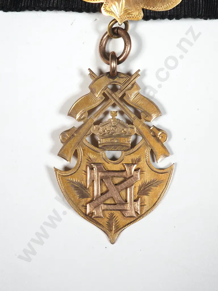 Two WW1 Return Fobs to Two Brothers - One KIA in 9ct Gold from Tahakopa  Image 1++