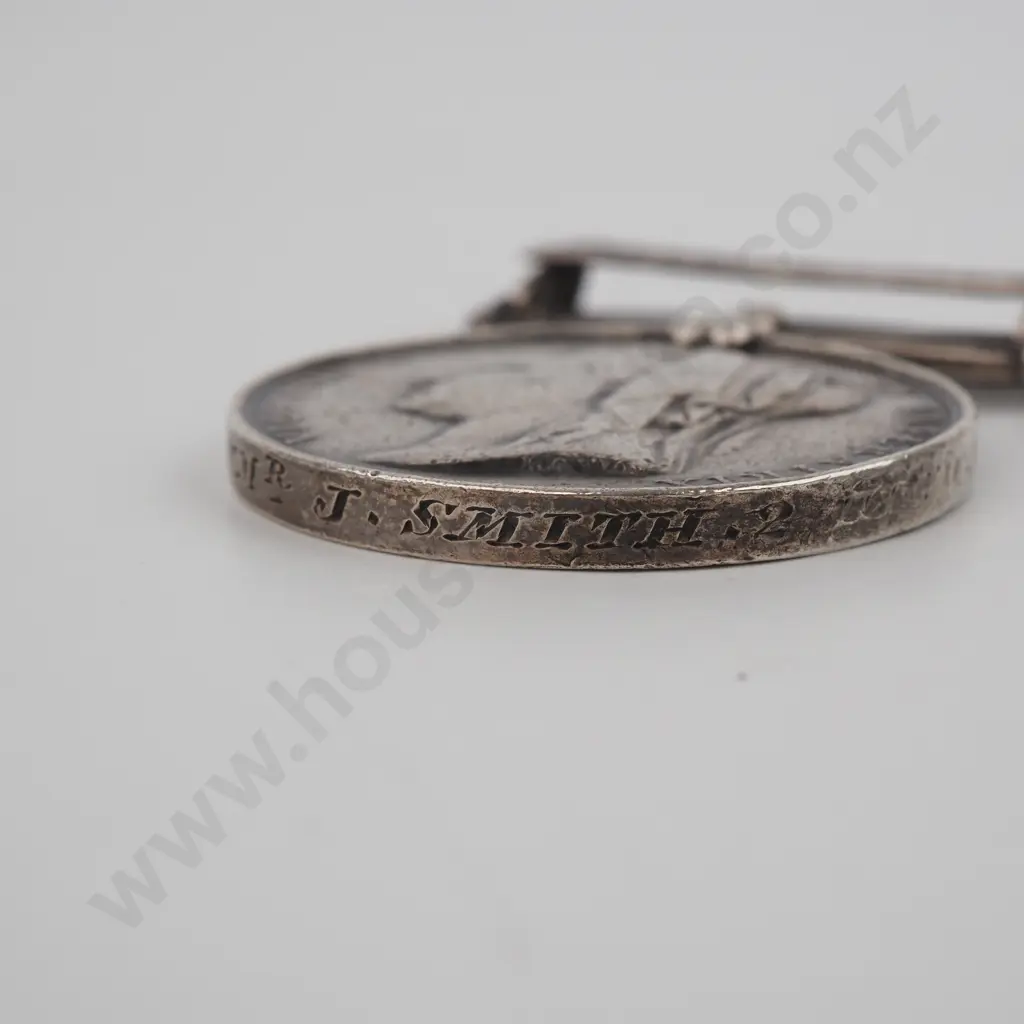 1882 Egypt Medal w Tel-E-Kebir Clasp named to 2742 Drummer J Smith 2nd High L I  Image 1++