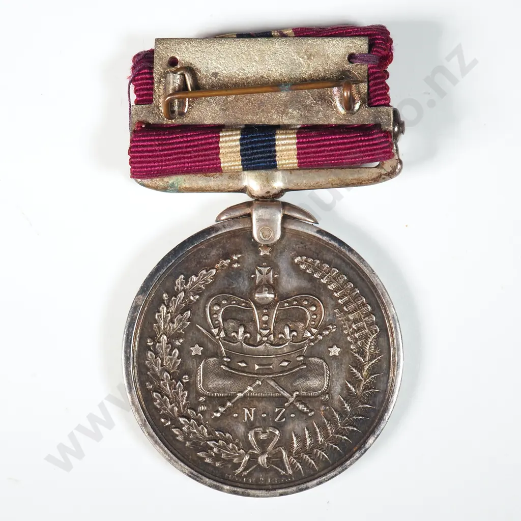 WW2 NZ Police Long Service Medal to 3040 Constable A R Gibson NZ Police 1943 Image 1++