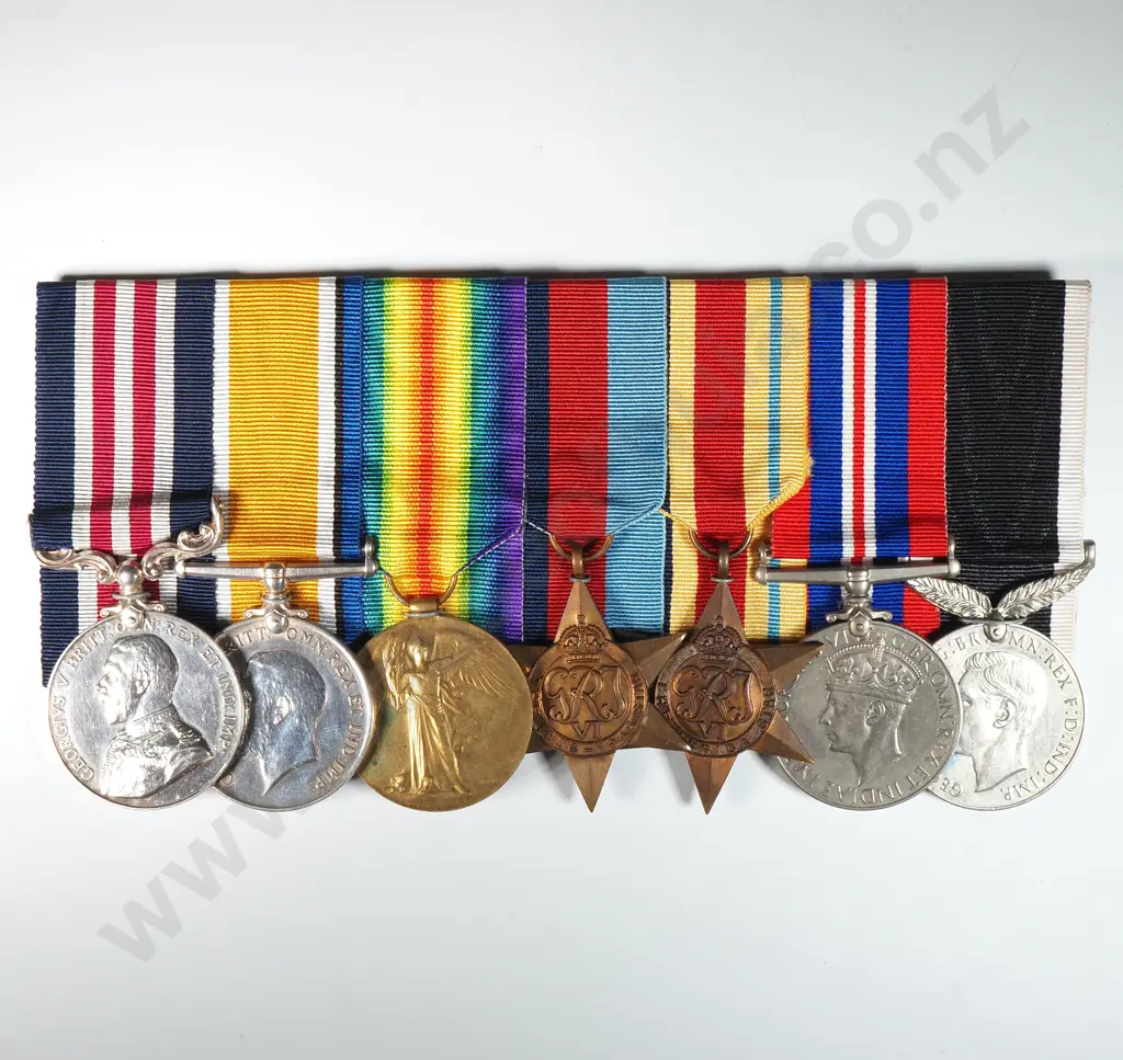 Military Medal & Pair (Replacement) & WW2 Group to E I Paine NZMC  Image 1++