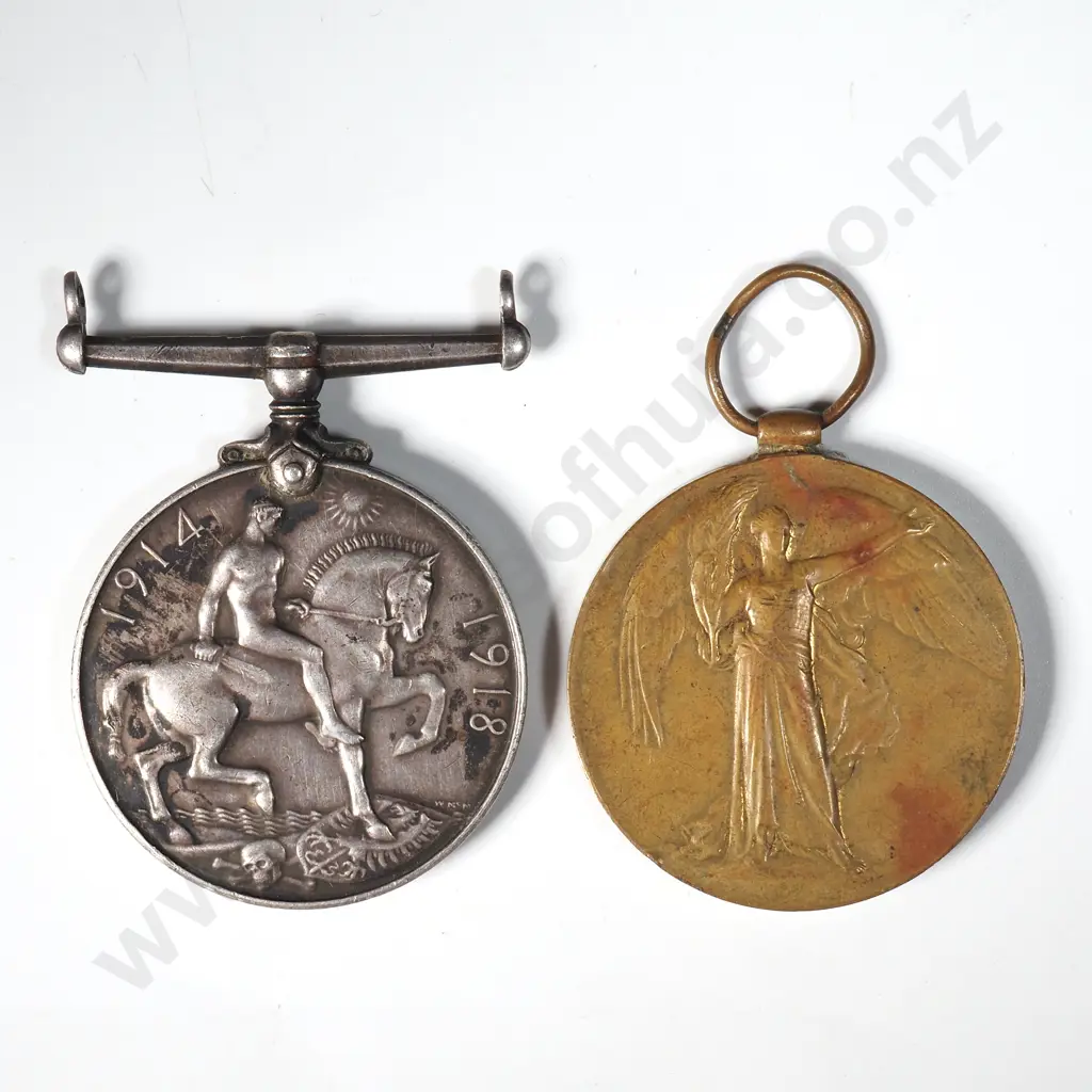 WW1 NZEF Pair ot 20254 Rifleman T T. Smith  Image 1++