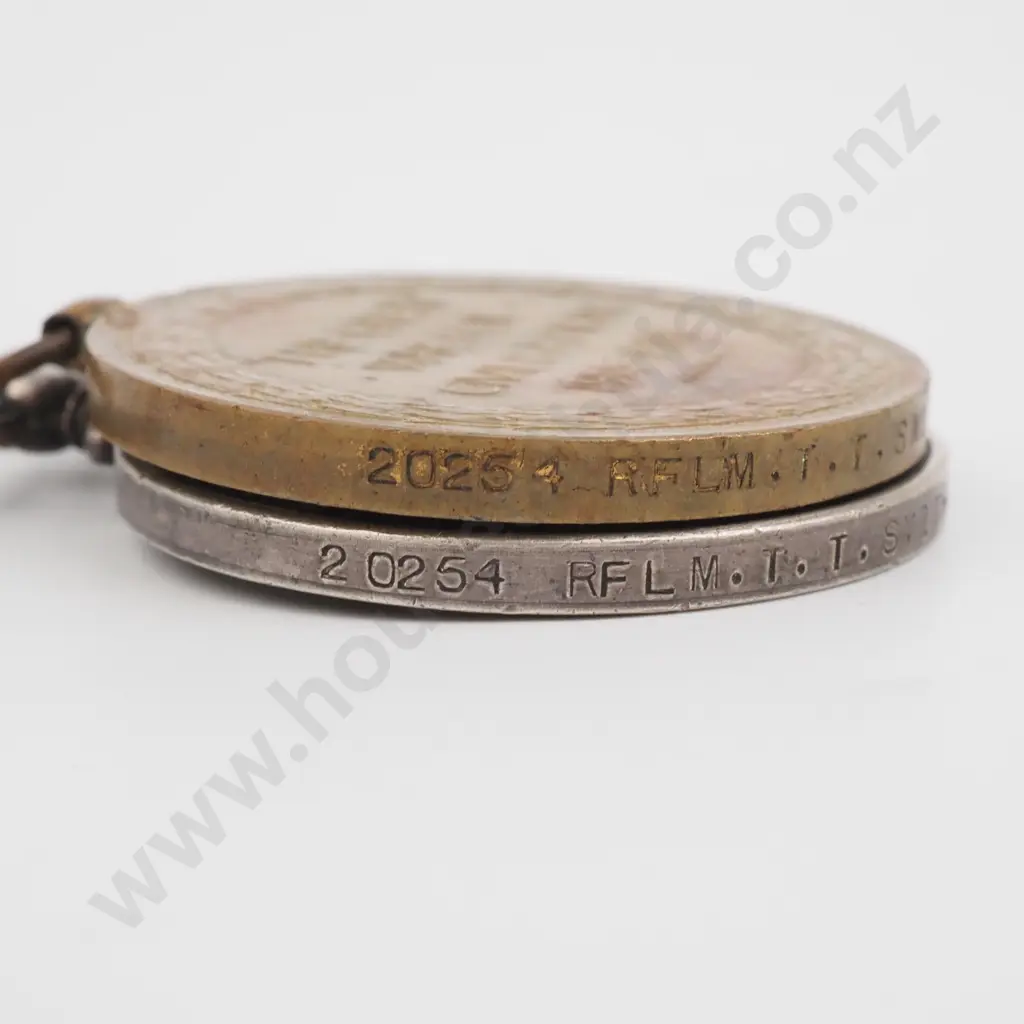 WW1 NZEF Pair ot 20254 Rifleman T T. Smith  Image 1++