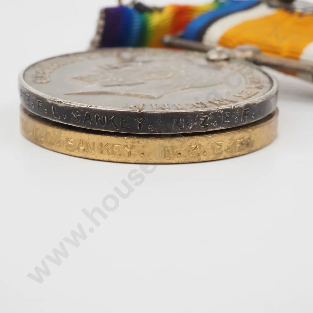 WW1 Pair to 49848 Pte Edward Sankey NZEF  Image 1++