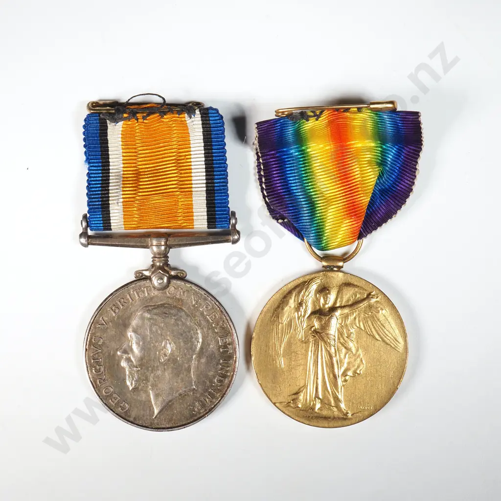 WW1 Pair to 49848 Pte Edward Sankey NZEF  Image 1++