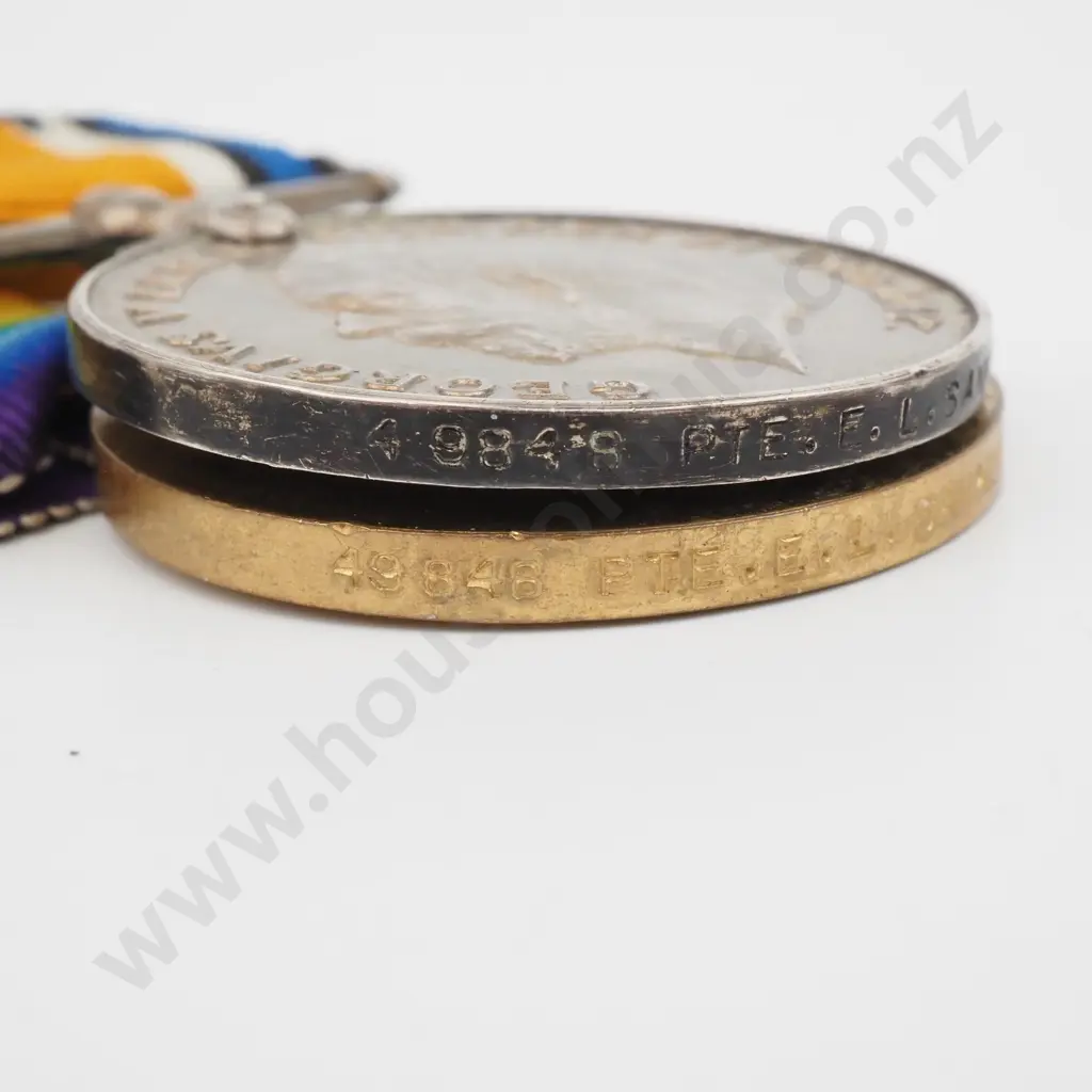 WW1 Pair to 49848 Pte Edward Sankey NZEF  Image 1++