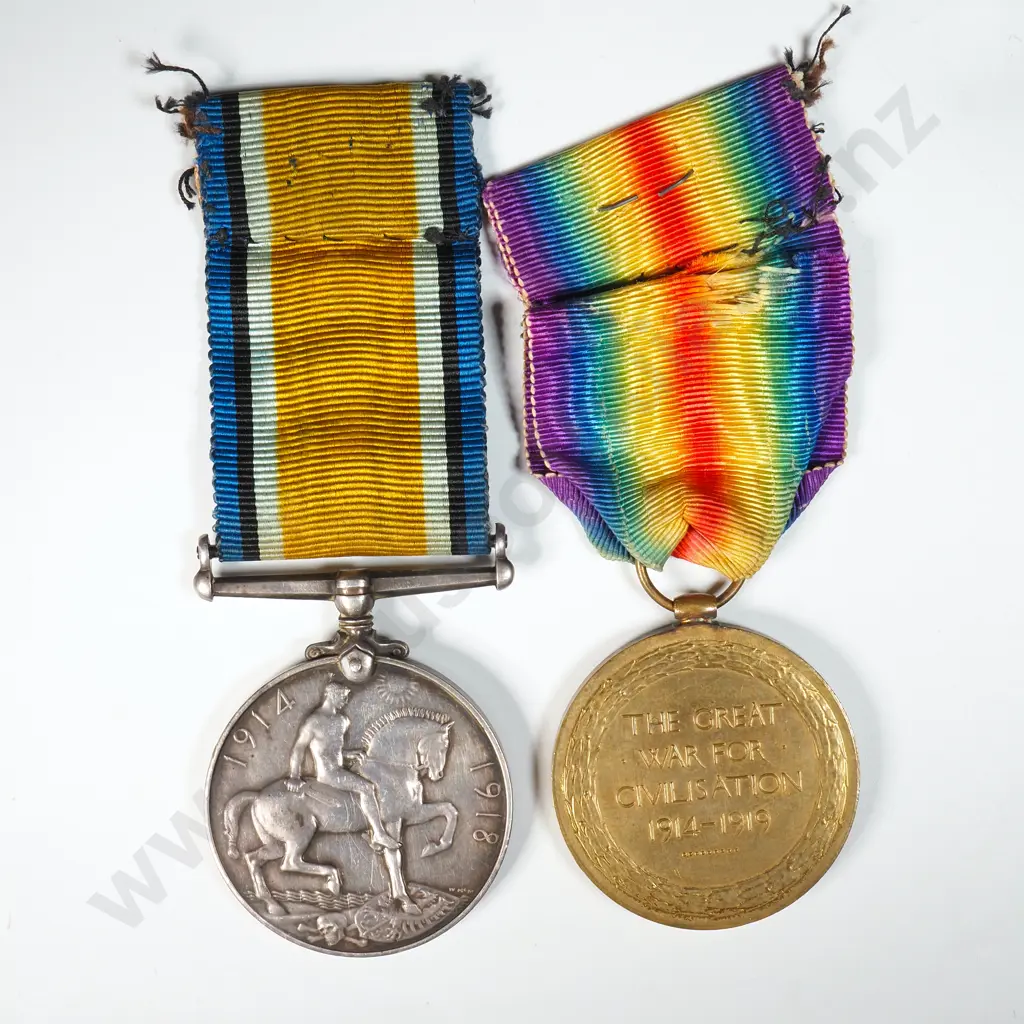 WW1 Pair to 9.2265 CPL W R Langley - 10th Reinforcements WIA 17/9/1916  Image 1++