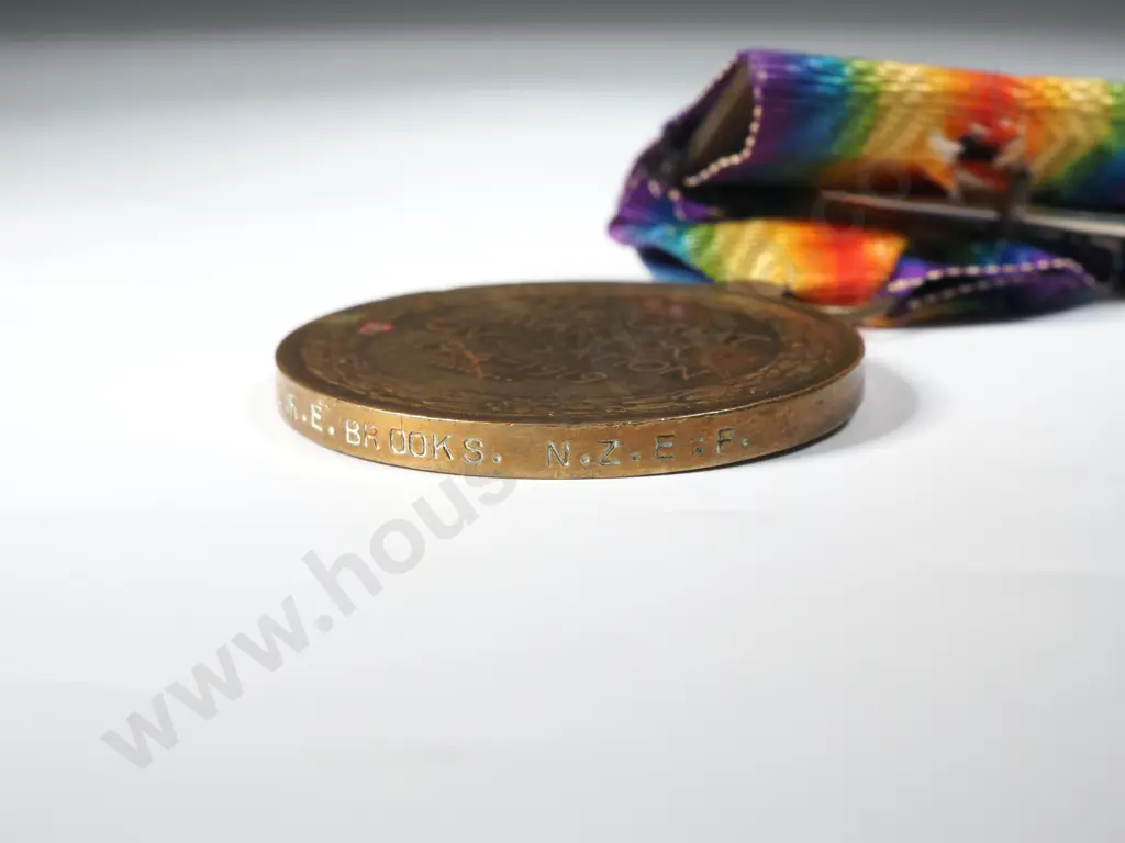 WW1 Trio to 2/28a Dvr Edward Brooks NZEF  Image 1++