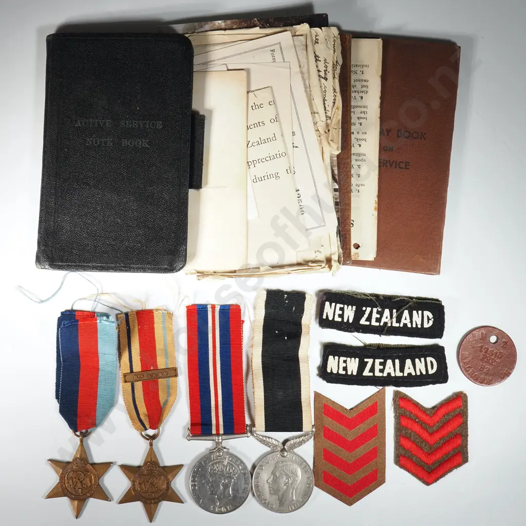 WW2 Medal Group, Paybook & Ephemera to J H Melrose Divisional Cavalry 17515 Image 1++
