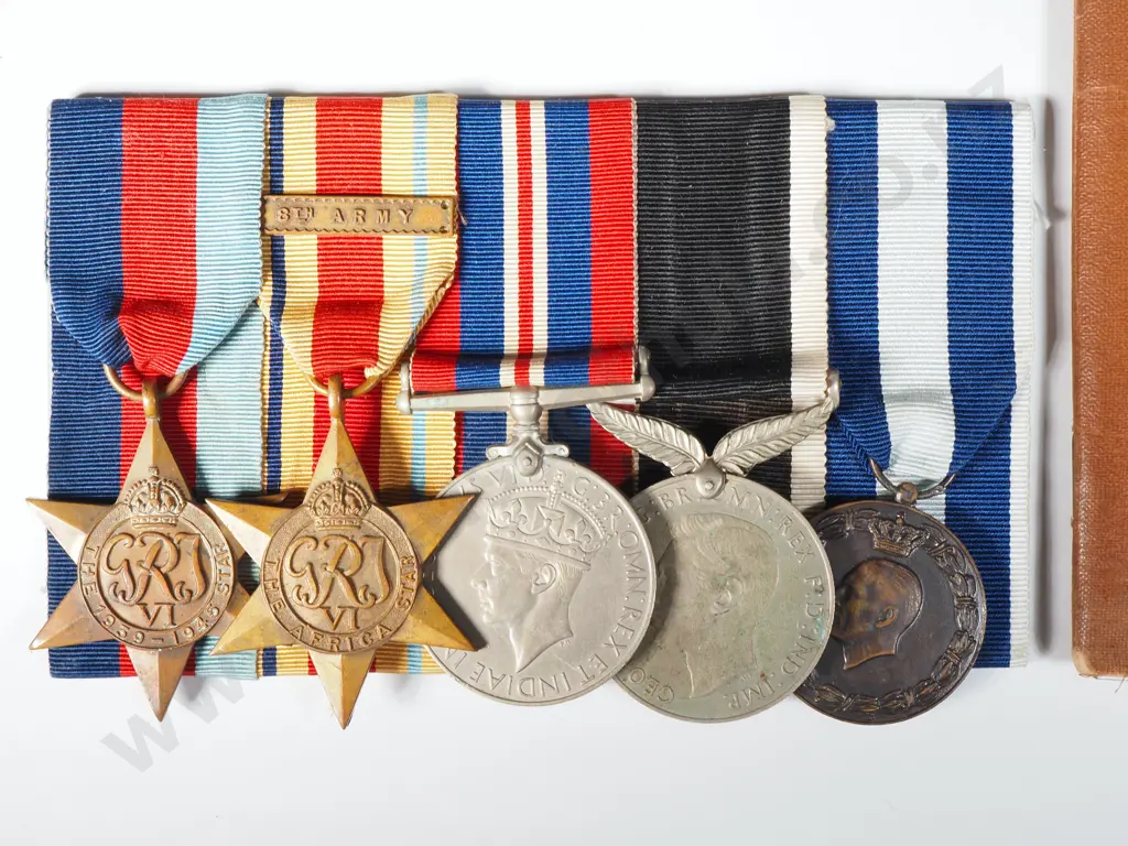 WW2 Medal Group & Pay-book to D E Ross Image 1++