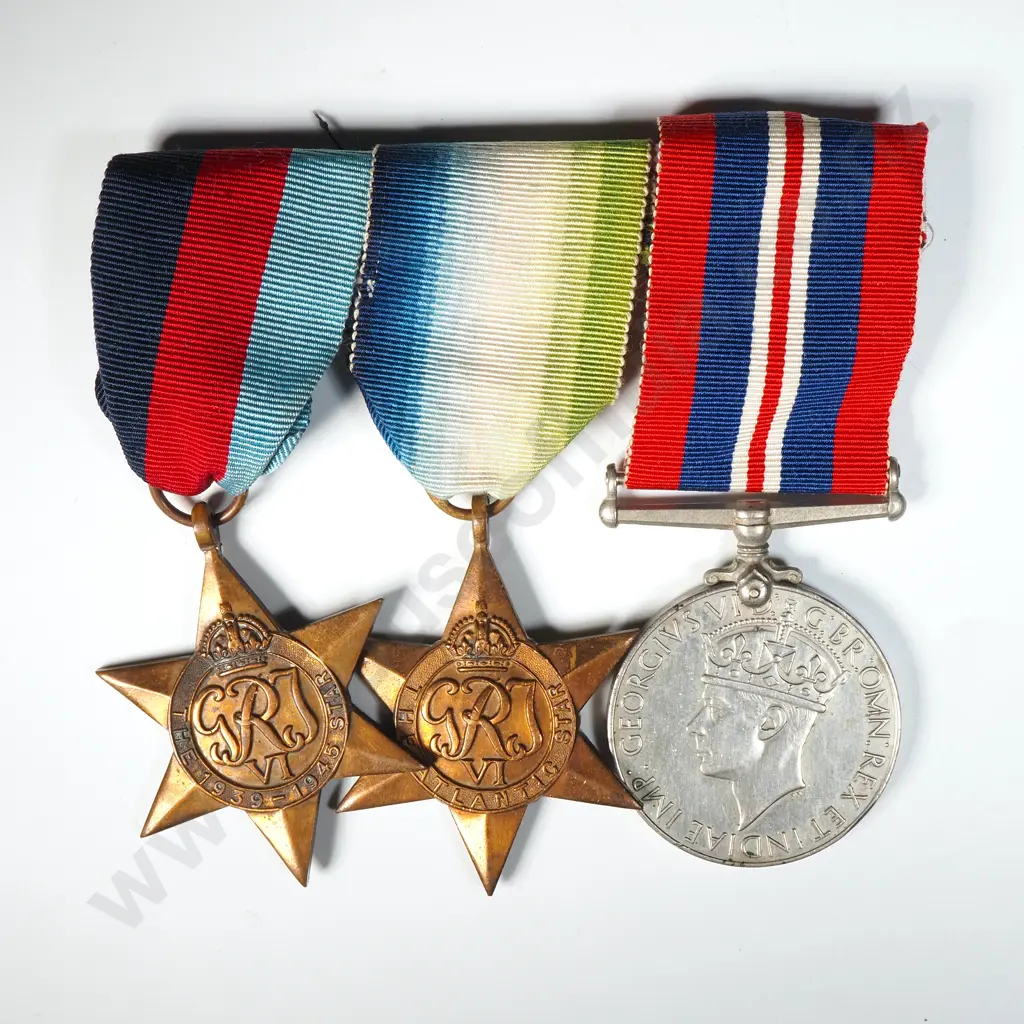 Three Swing Mounted WW2 Medals  Image 1++