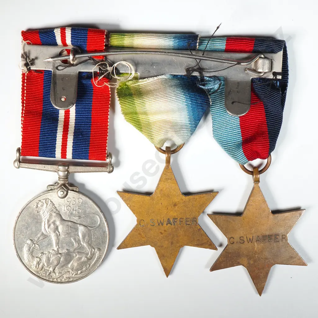 Three Swing Mounted WW2 Medals  Image 1++