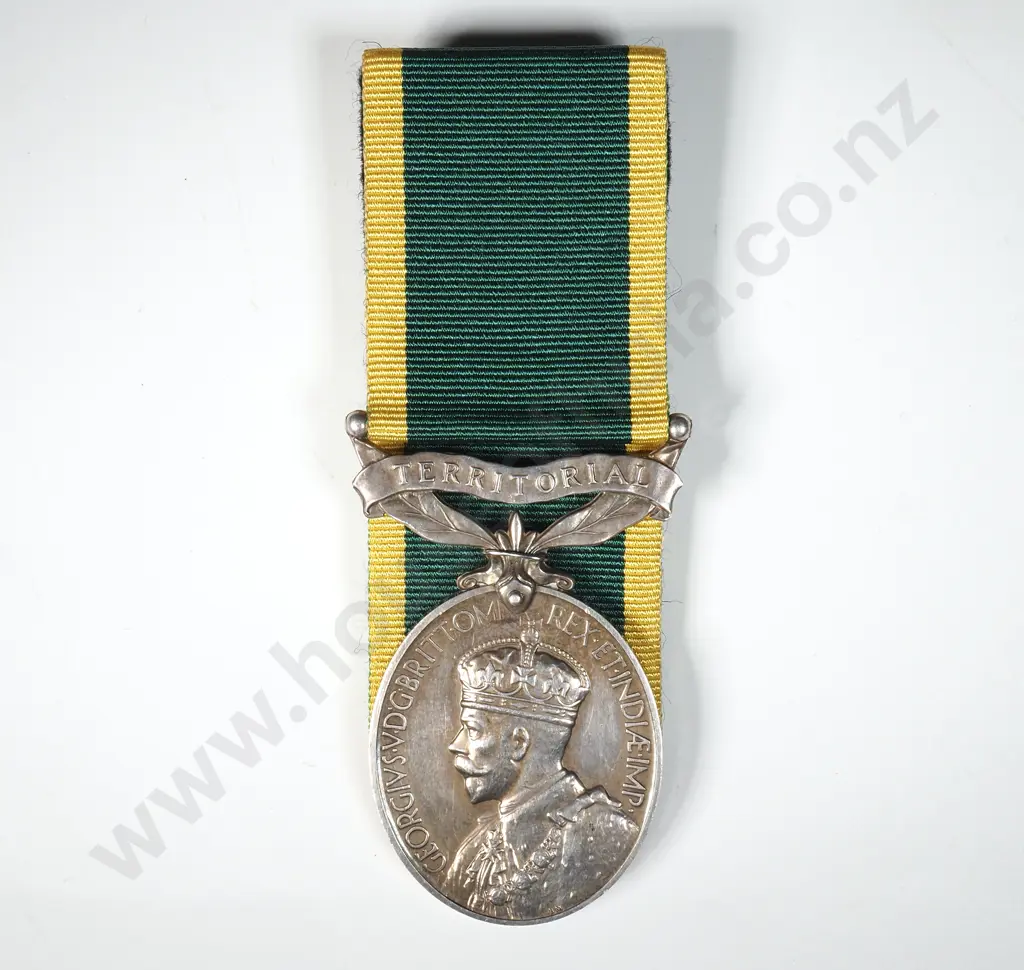 King George V Efficiency Medal to 725636 Sgt F H Wright R.A.  Image 1++