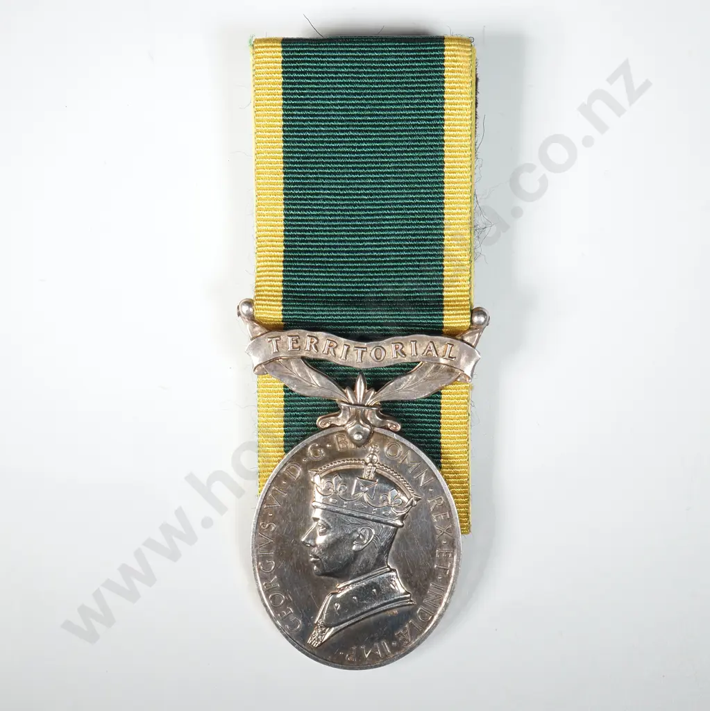 King George VI Efficiency Medal to 1439786 Bdr R H Beckett R.A.  Image 1++