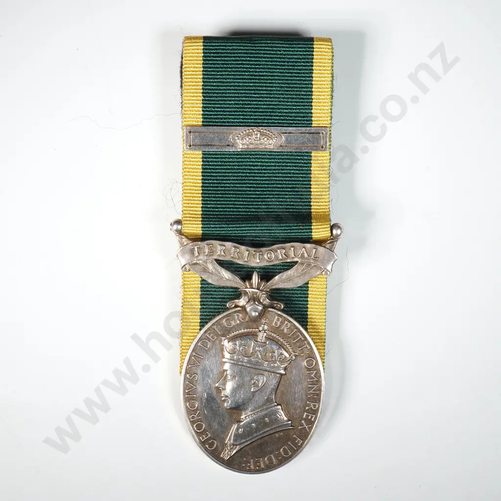 King George VI Efficiency Medal to 3852872 Sgt M Wilson R.A.  Image 1++