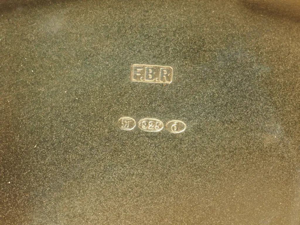 Blue Sterling Silver & Guilloche Enamel  Cigarette Case with Marcasite Basket Decoration. Import Marks For Glasgow 1926 Image 1++