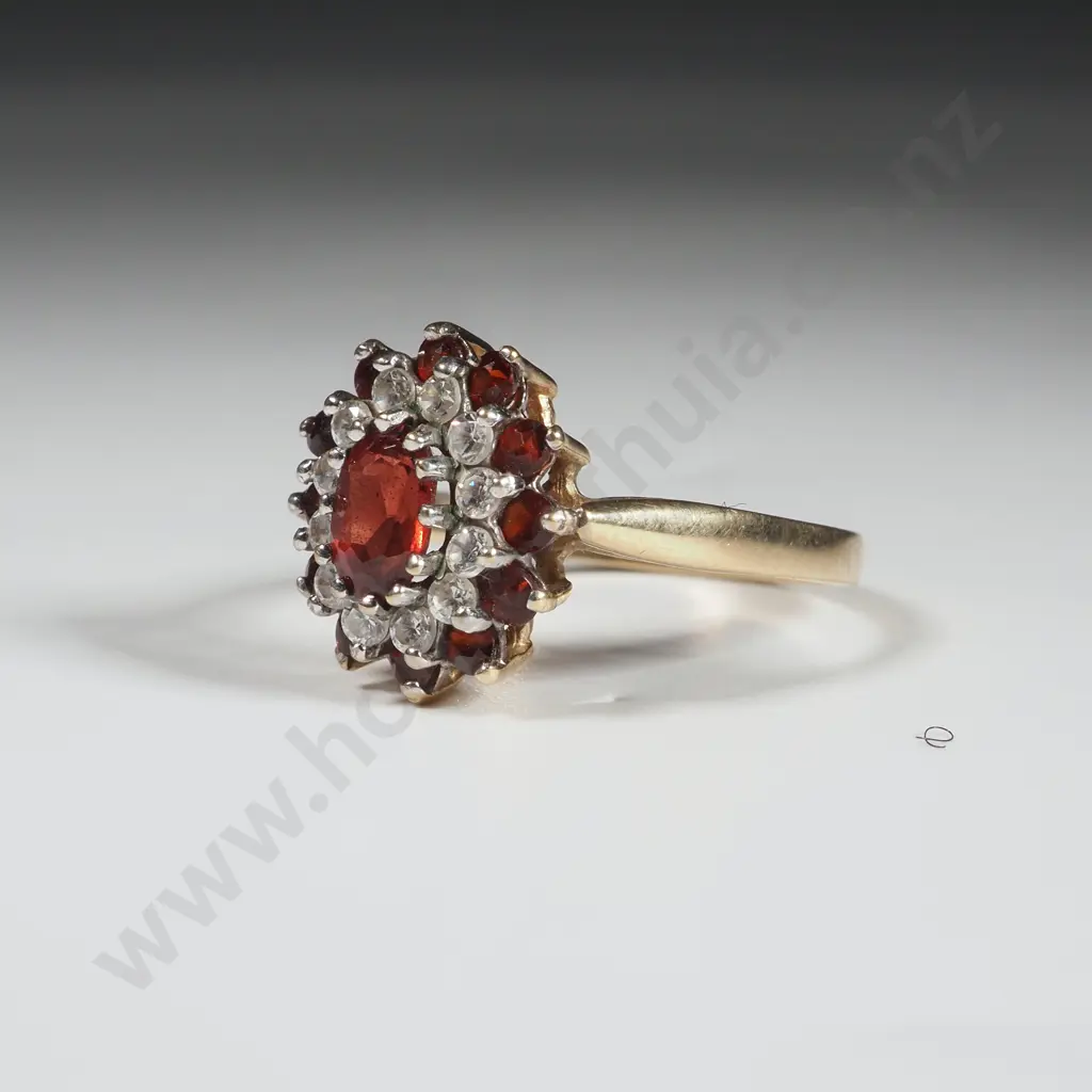 9ct Gold & Gem Ring Image 1++